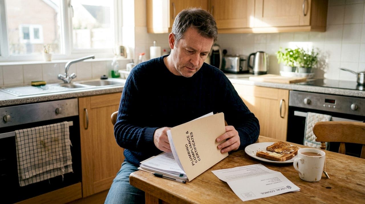 What is plumbing compliance? UK homeowner's legal guide