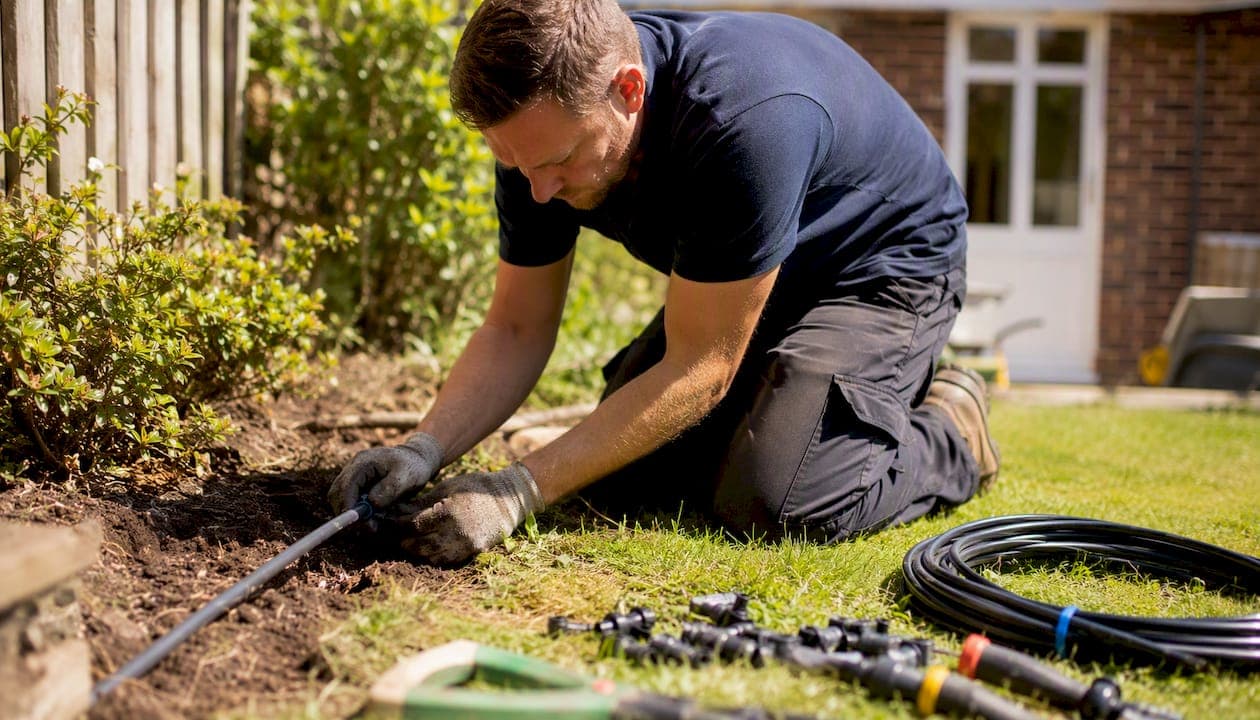 How to install garden irrigation plumbing in the UK