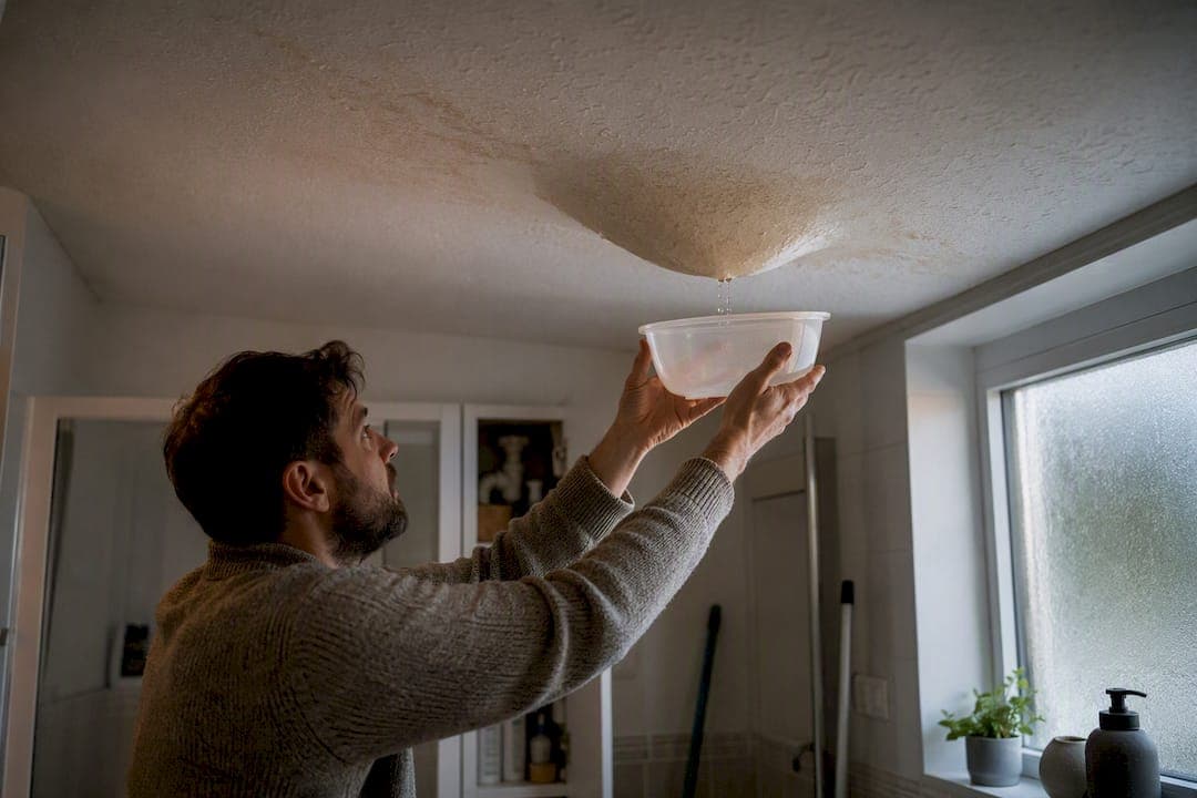 What to do about a water leak in your ceiling right now