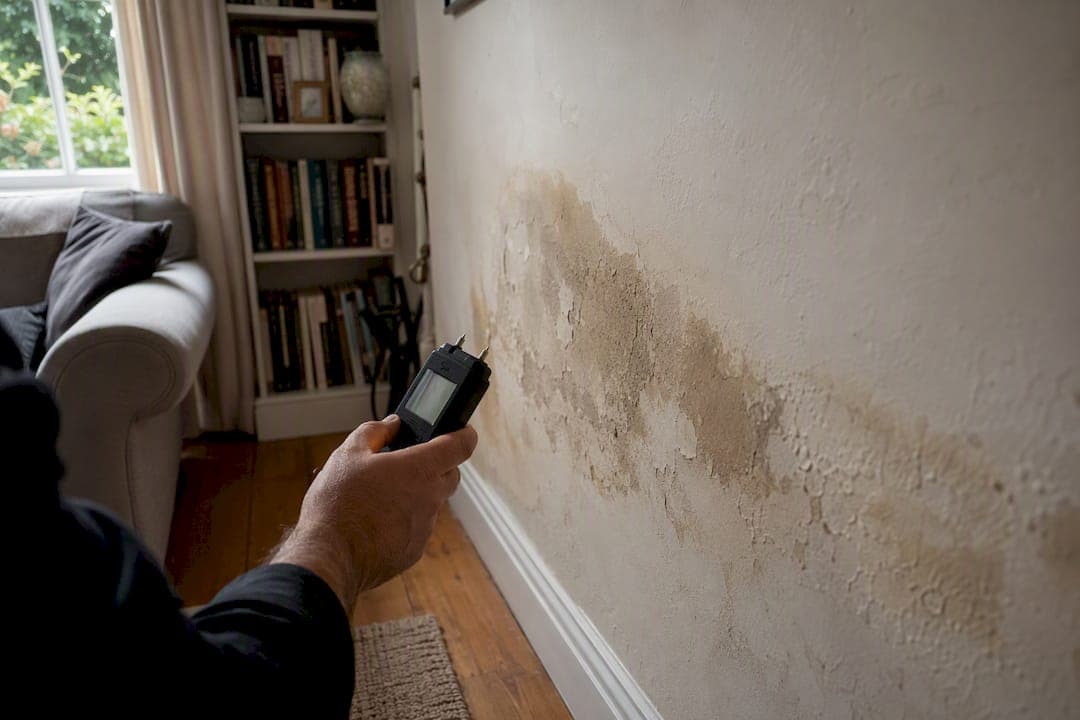 A damp patch on your wall usually means a hidden pipe leak