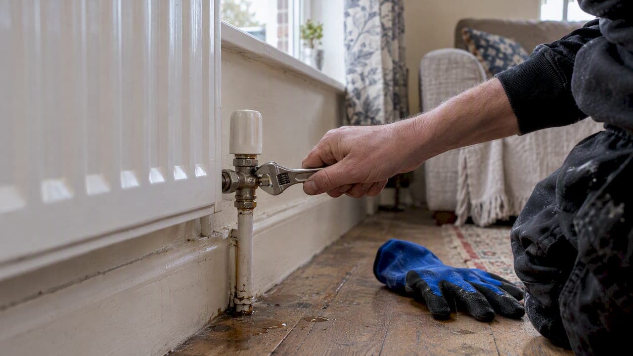 Stop a Radiator Valve Leak With a Quarter Turn for UK Homes