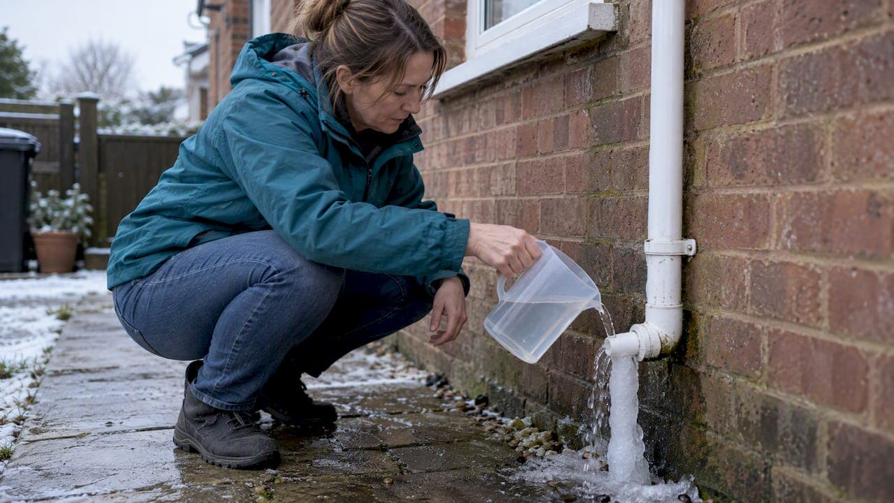 Frozen Condensate Pipe: Don’t Thaw Above Head Height in UK Homes